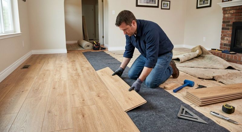 Laminate Floor Remodeling in Dedham, MA