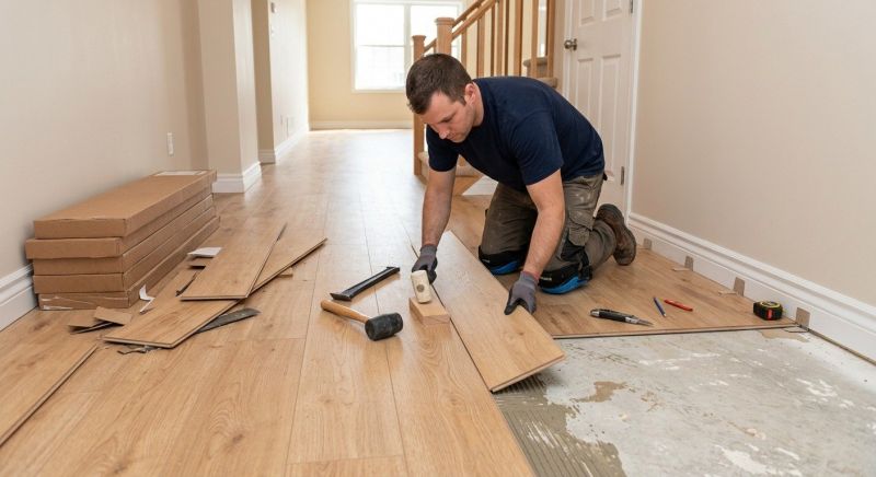 Laminate Floor Replacement in Bridgewater, MA