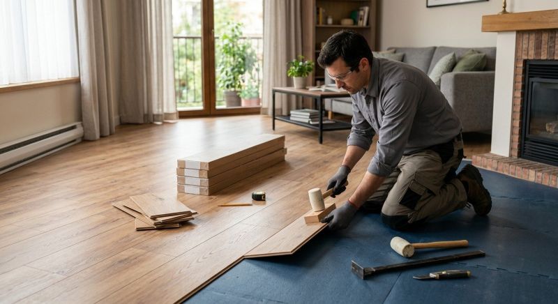 Laminate Floor Replacement in Mansfield, MA