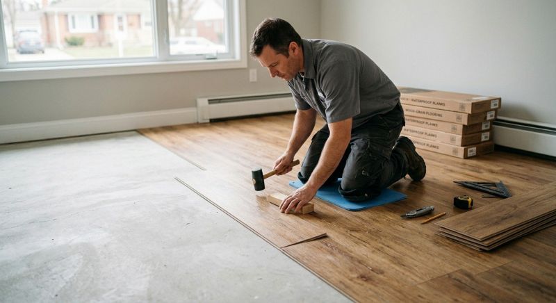 Linoleum Flooring Replacement in Dedham, MA