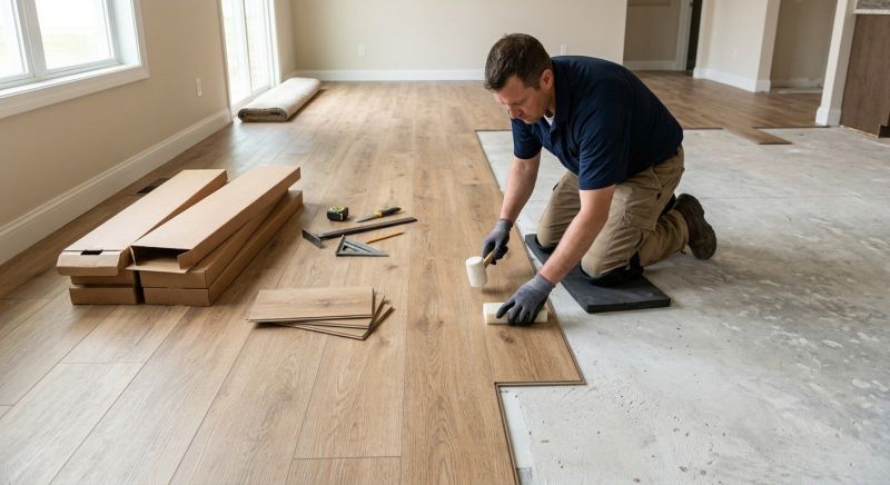 Luxury Vinyl Tile Installation in Chestnut Hill, MA