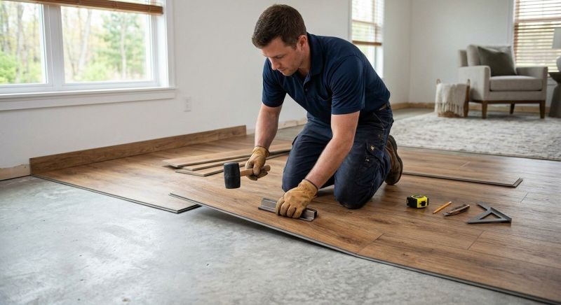 Luxury Vinyl Tile Installation in Hudson, MA