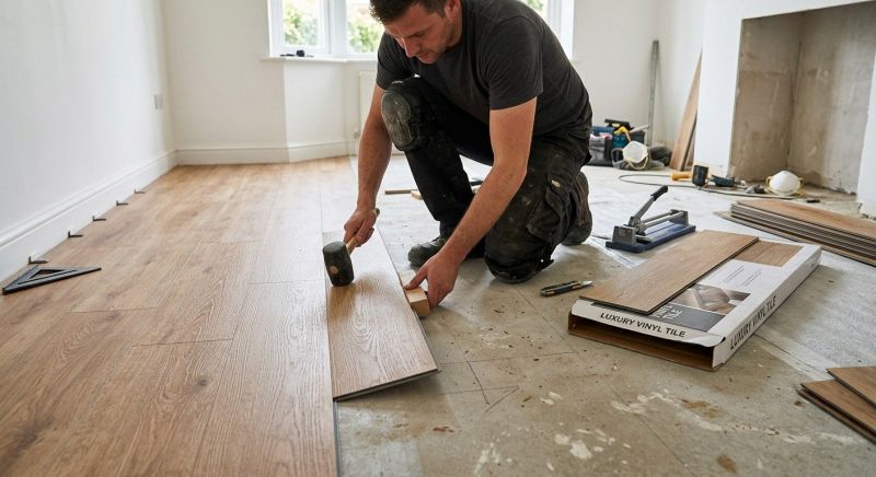 Luxury Vinyl Tile Installation in Wilmington, MA