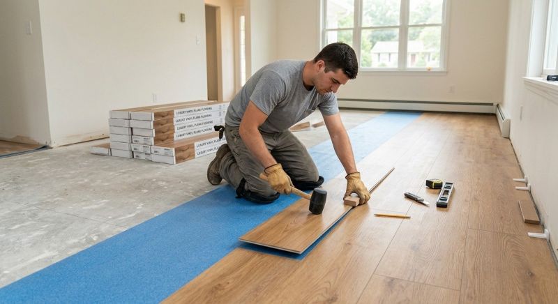 Lvt Flooring Installation in Tewksbury, MA