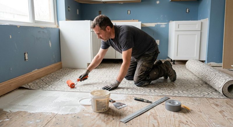 Sheet Linoleum Installation in Concord, MA