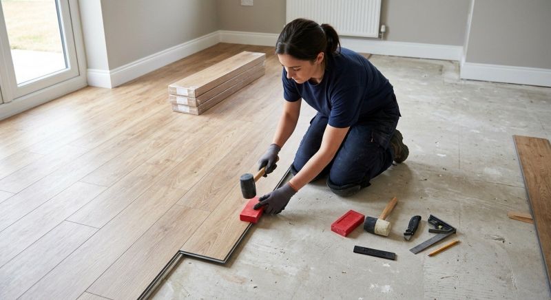 Vinyl Plank Floor Installation in Dedham, MA